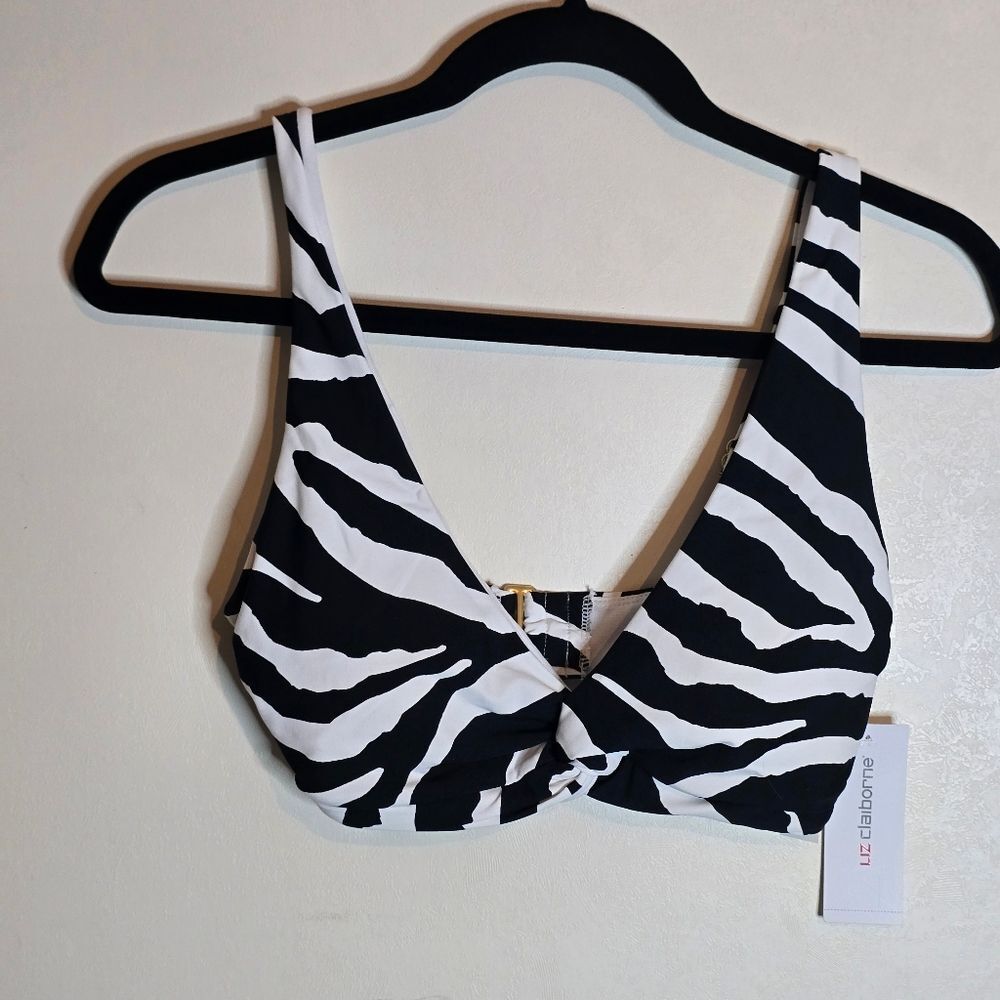 Liz Claiborne Swim Top Womens 6 New